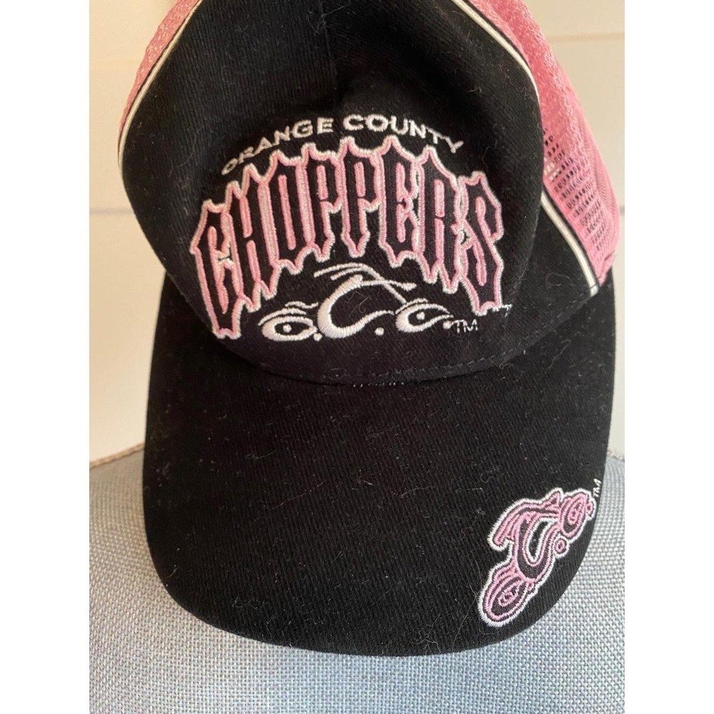 Vintage Orange County Choppers Motorcycle Biker Cap Hat SnapBack s4